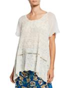 Sutera Embroidered Eyelet Short-sleeve