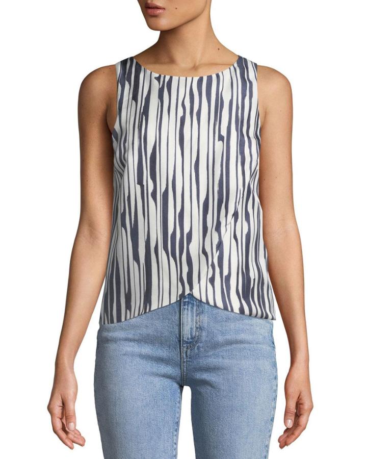 Mintorey Broken-stripe Twill Tank Top