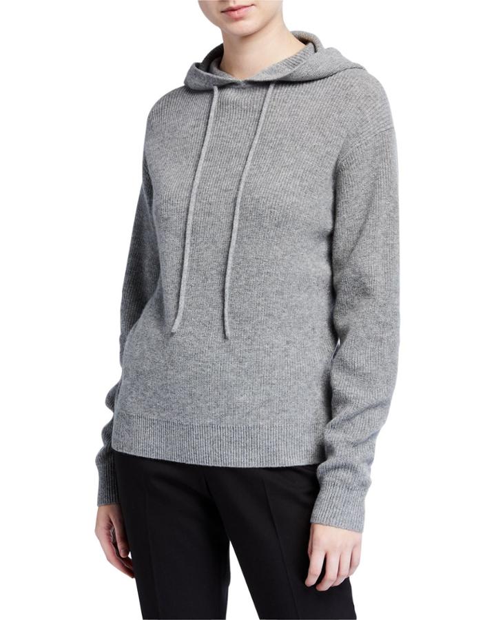 Hooded Cashmere Pullover