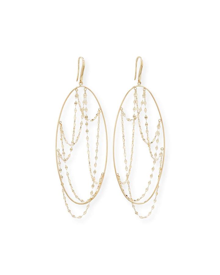 Large Oval Glimmer Earrings