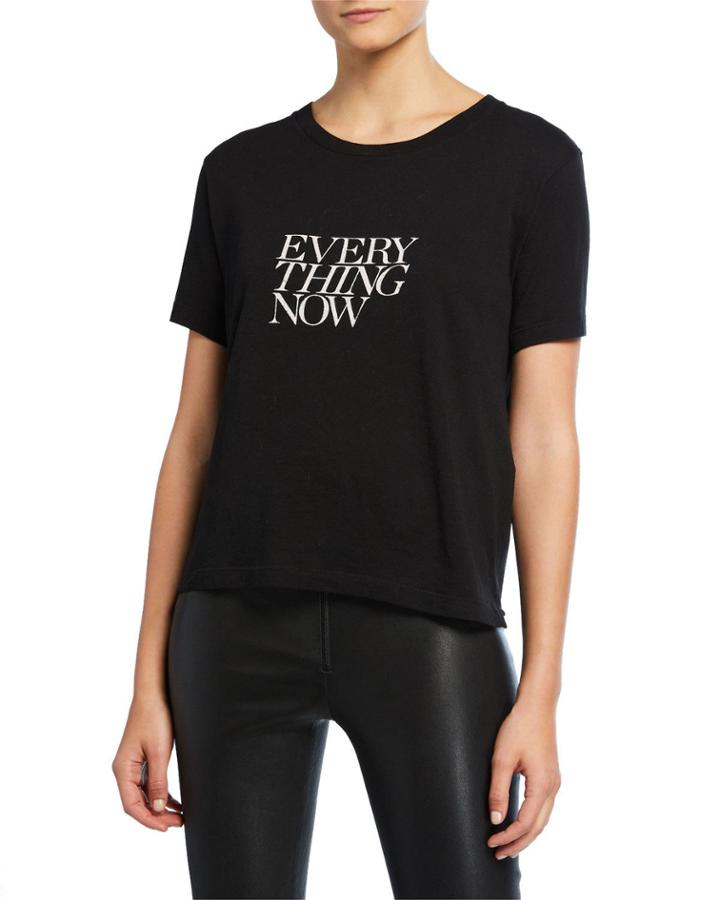 Everything Now Printed Cotton T-shirt