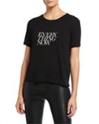 Everything Now Printed Cotton T-shirt