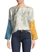 Janine Mixed-print