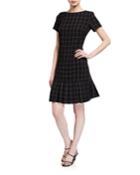 Plaid Pleated-hem