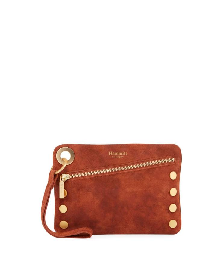 Nash Small Studded Crossbody Bag, Orange