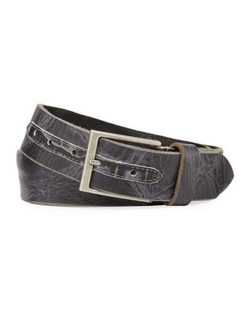 Distressed-marble Italian Saddle