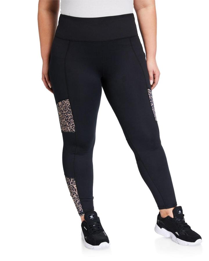 Plus Size Clement Leopard-inset