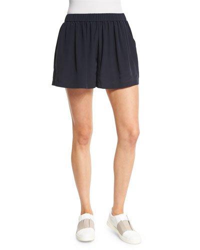 Pleated Silk Pull-on