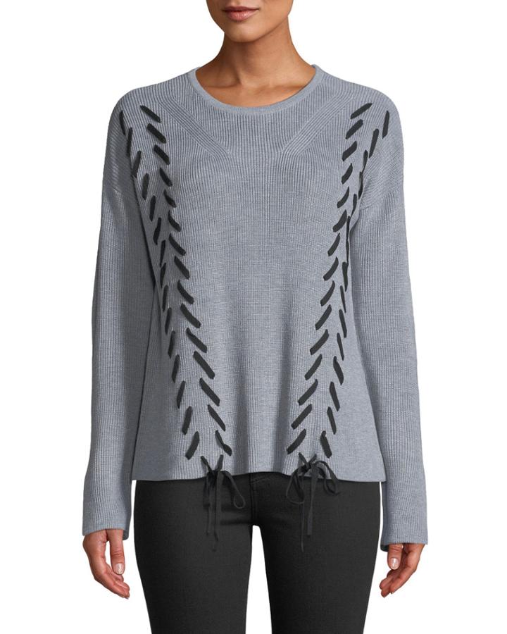 Crewneck Lace-up