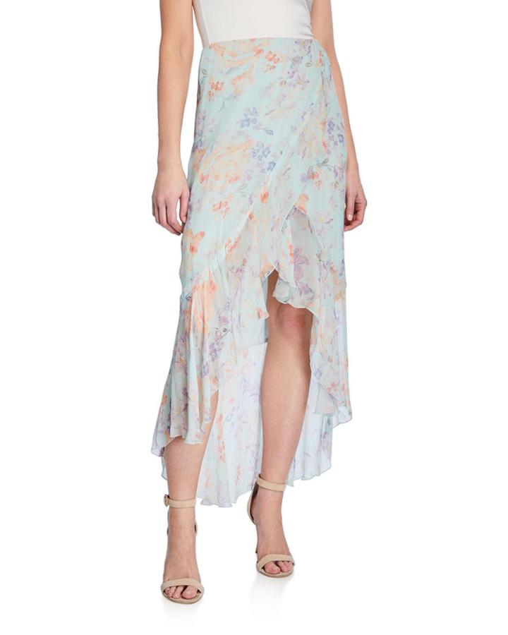 Caily Ruffled Mock Wrap