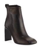 Ellis Square-toe Leather Booties