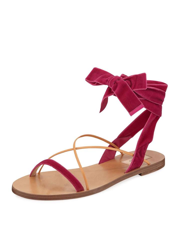 Velvet Ankle-wrap Leather