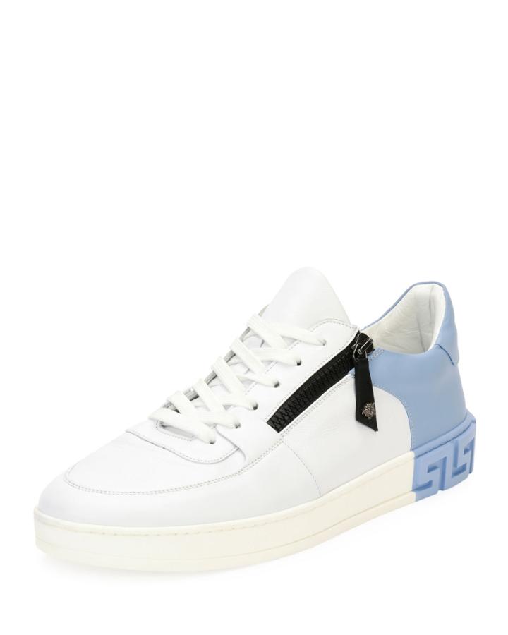 Men's Eros Zip Leather Low-top