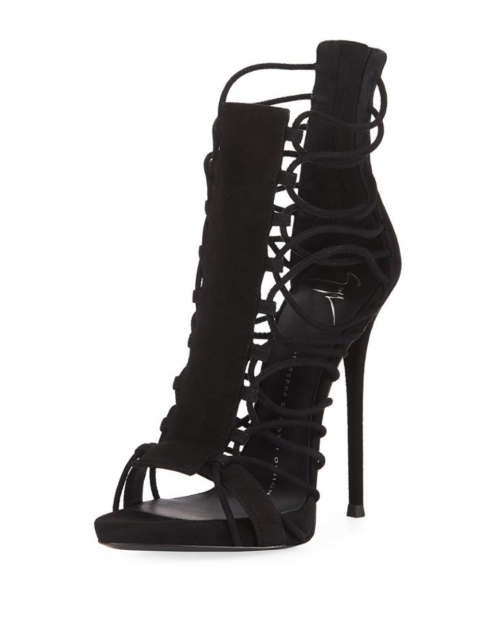 Caged Suede High Dressy