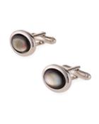Oval Cufflinks W/ Mother-of-pearl