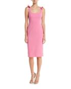 Marois Ruffle-strap Sleeveless Cocktail Dress