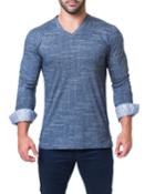 Men's Edison Check V-neck