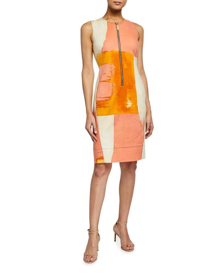 Sleeveless Front-zip