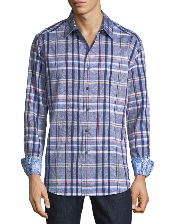 Men's Paavo Classic-fit Plaid Jacquard
