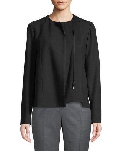 Paolina Wool Zip-front Jacket