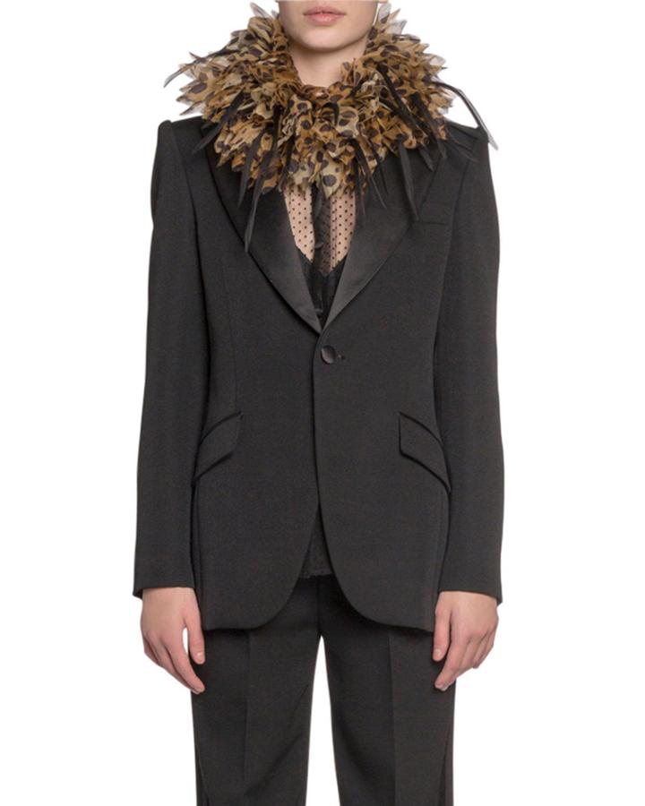 Wide Lapel Tuxedo Jacket