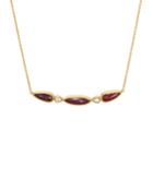 One-of-a-kind Ruby And Diamond Necklace