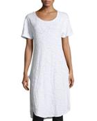 India Knit Tunic Dress, White