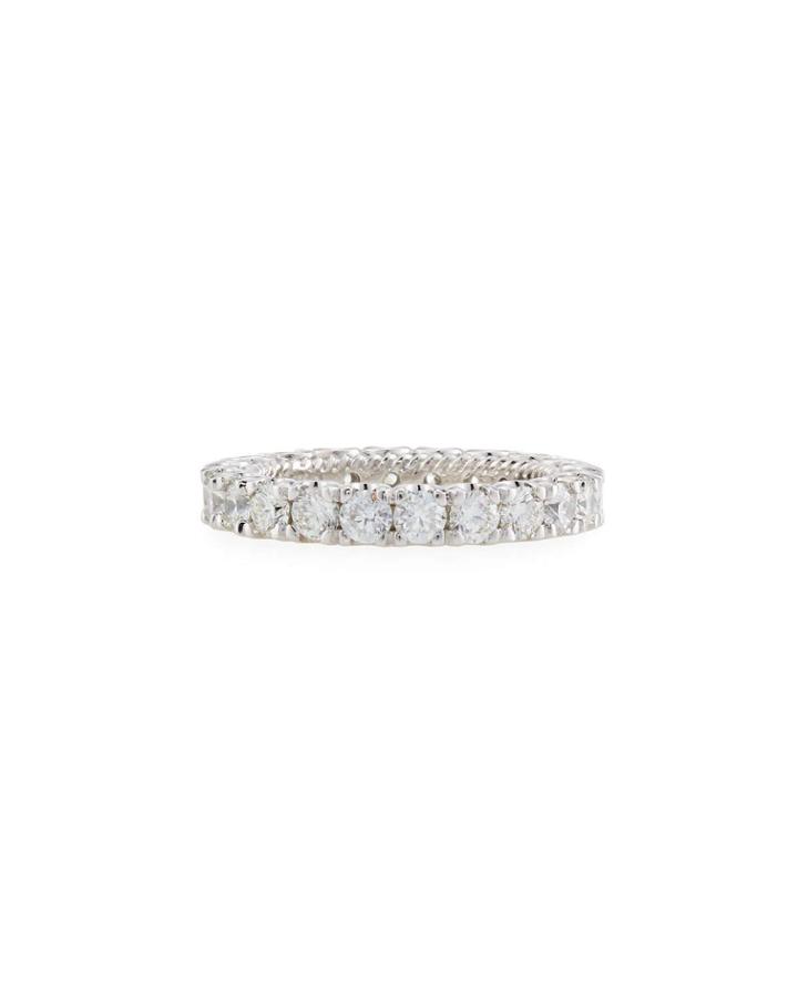 18k White Gold Diamond Eternity Ring,