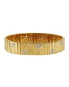 18k Sun King Belt Bracelet W/ Diamonds