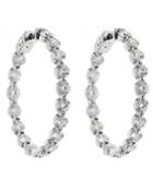 Neiman Marcus Diamonds 14k Diamond Hoop Earrings, 8.5tcw, Women's, Gold