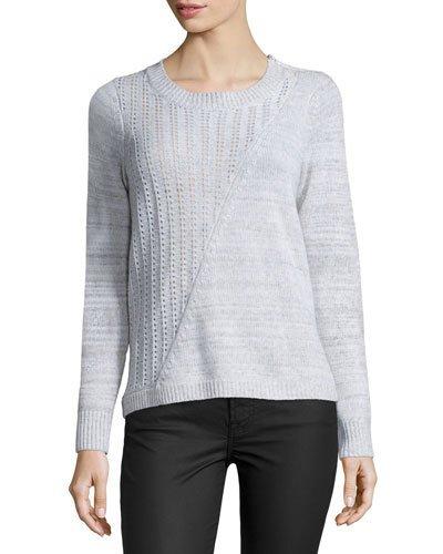 Mixed-knit Pullover