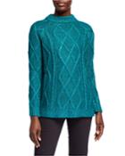Metallic Cable-knit