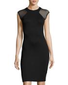 Eso Viven Mesh-paneled Dress, Black