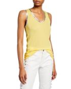 Tam Foil Scoop-neck Tank
