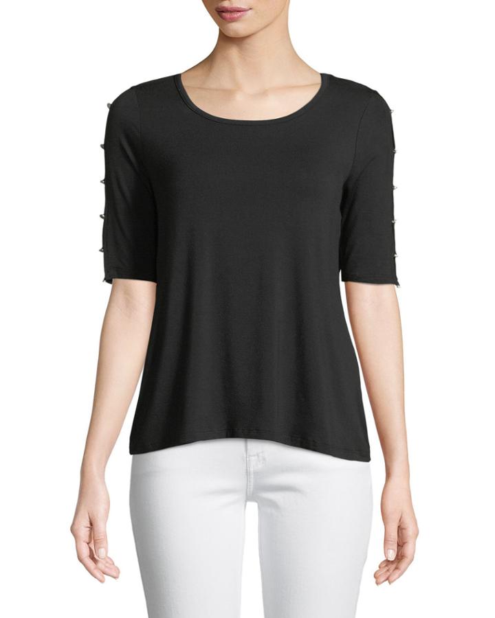 Ladder-sleeve Jersey Tunic
