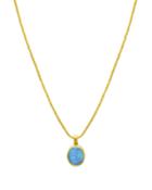Amulet 24k Opal Oval Pendant Necklace