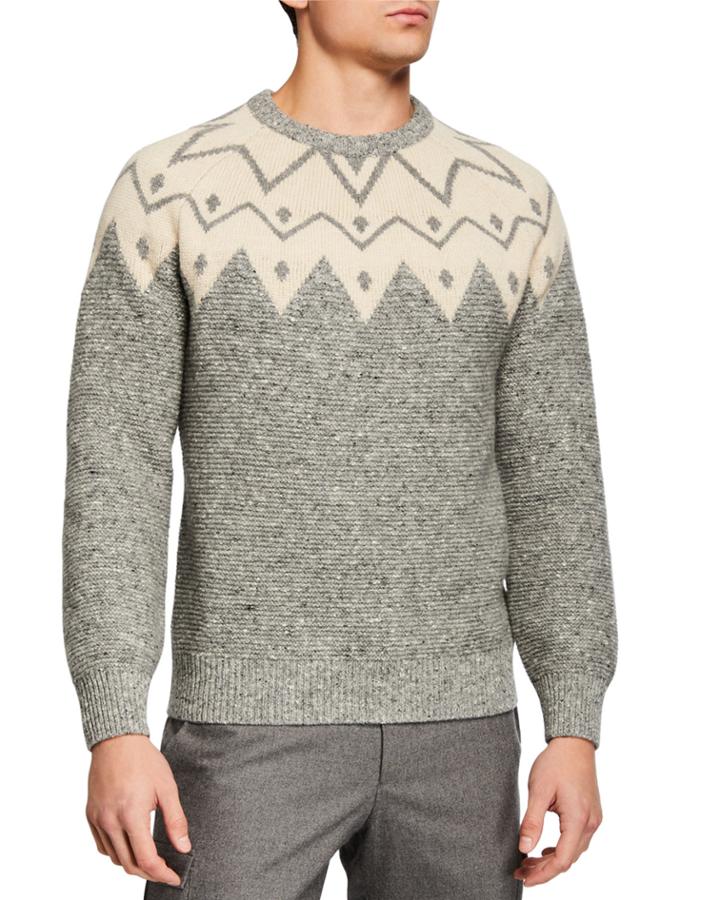 Men's Wool/cashmere Blend Crew Neck