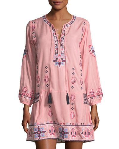 Farah Embroidered Floral Tunic