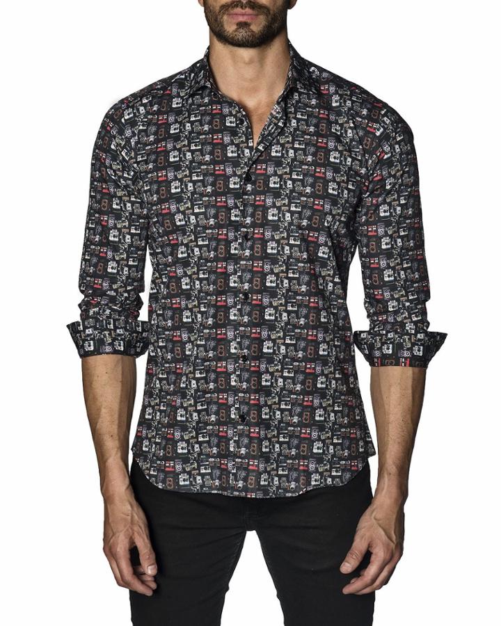 Men's Semi-fitted Camera Print
