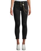 Debbie 10 Rise Skinny Jeans With Gold Chains