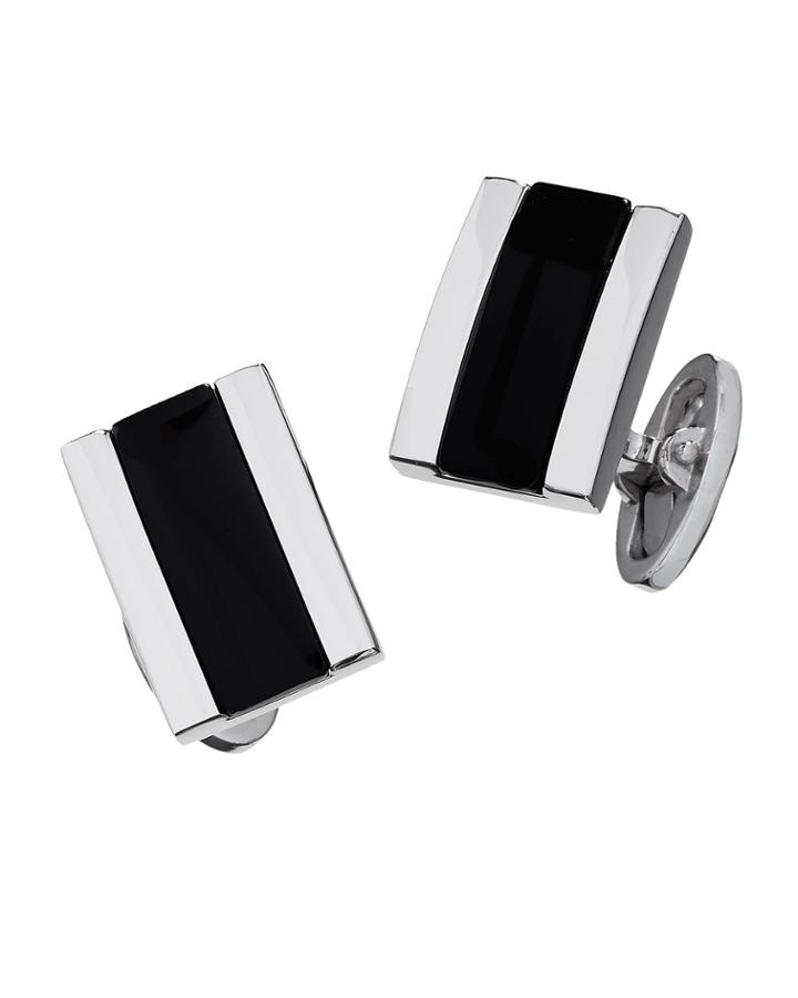 Rectangular Silver Three-section Cuff