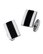 Rectangular Silver Three-section Cuff