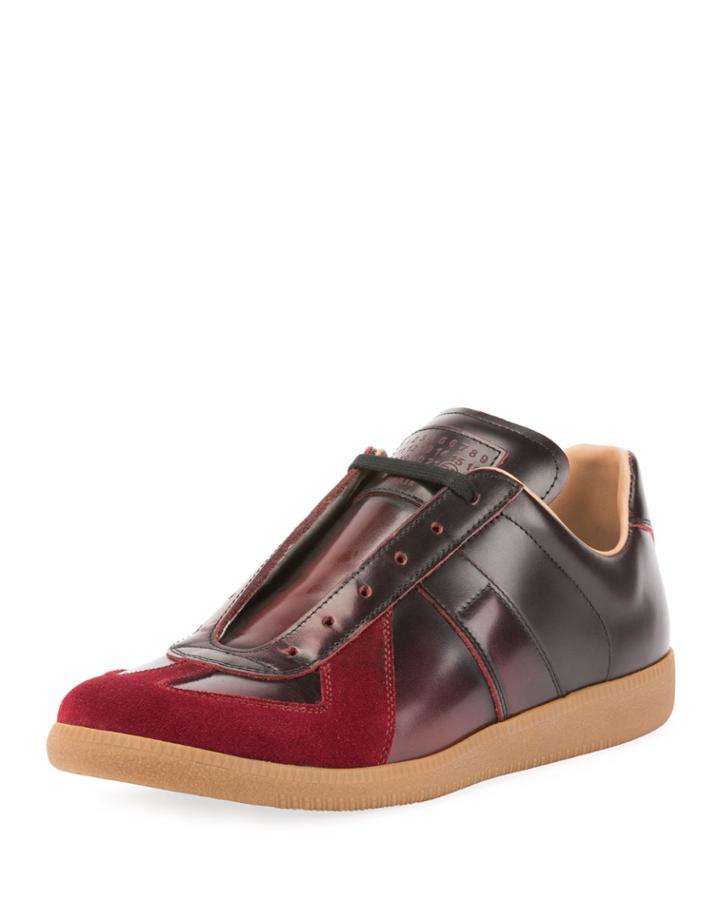 Men's Replica Burnished Leather Low-top
