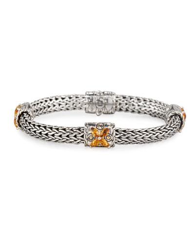 Batu Kawung Citrine Station Bracelet