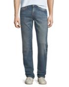 Men's Skinny-fit Old Multi-stitch Jeans