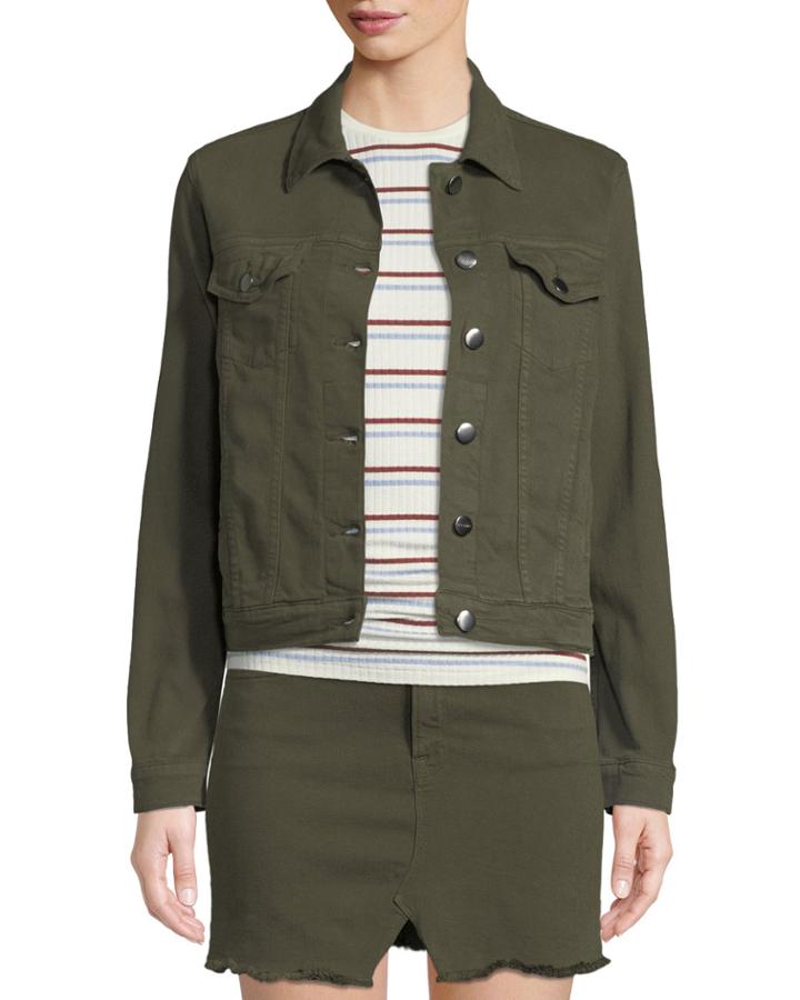 Le Vintage Button-front Denim Jacket