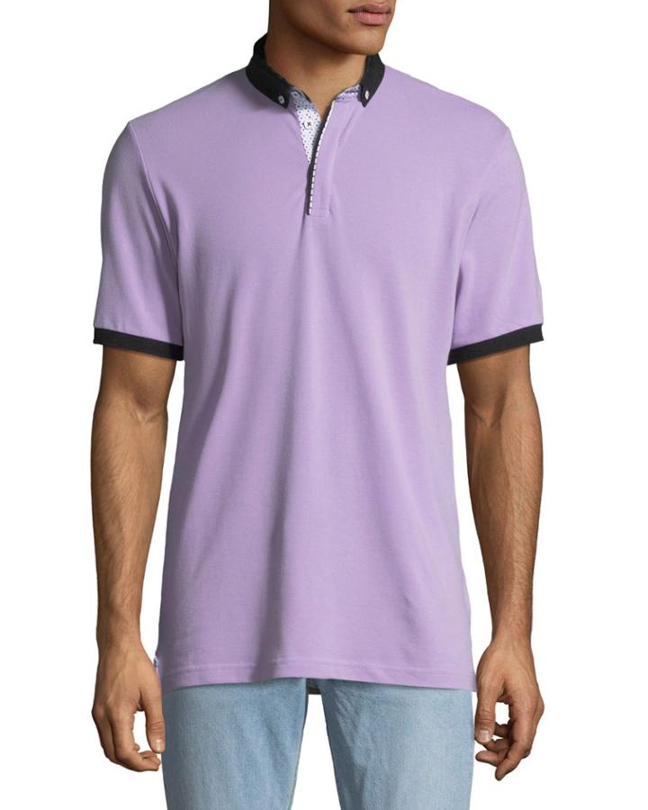Shaped-fit Polo W/ Contrast Trim
