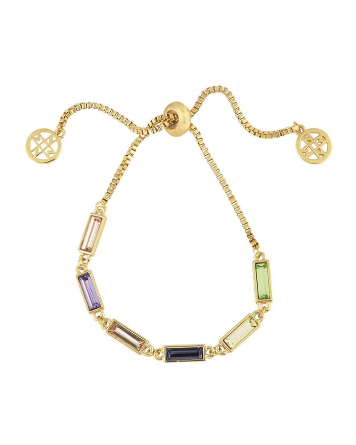 Baguette Slider Bracelet, Pastel
