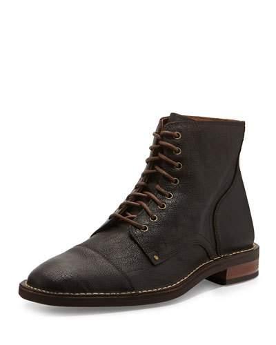 Canton Cap-toe Leather Boot, Chestnut