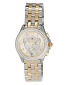 37mm Belmore Two-tone Bracelet Chronograph Watch W/ Diamonds